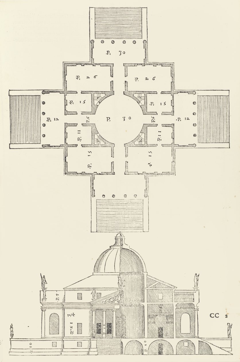 Čtyři knihy architektury Andrea Palladio, 1570 od Christoph Krieger