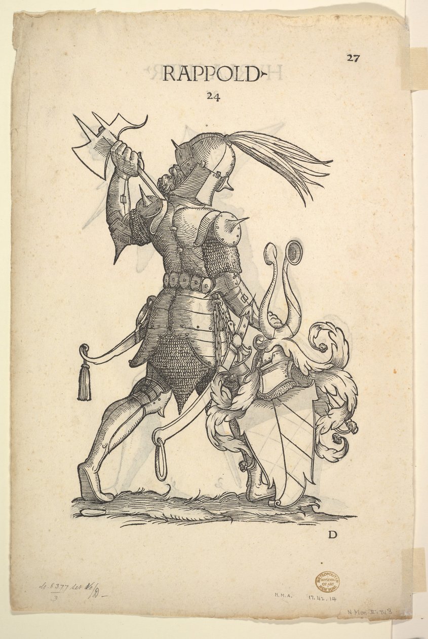 Hurlacher recto a Rappold verso Families, od Paula Hectora Mairs Berich..., polovina 16. století. od Christoph Weiditz