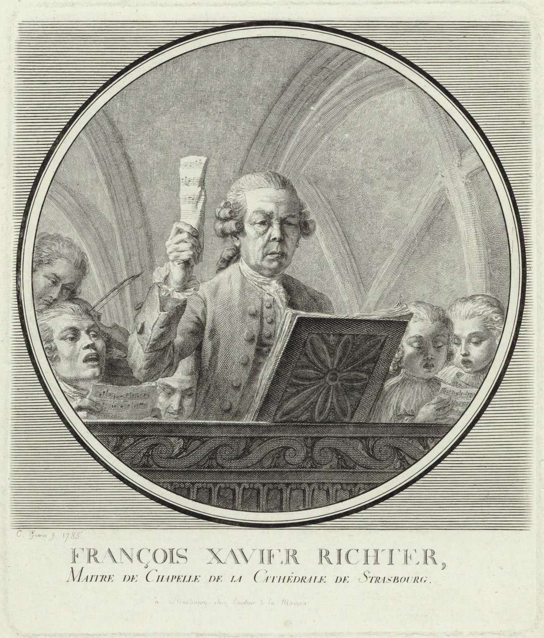 Portrét skladatele Franze Xavera Richtera 1709-1789, 1785. od Christophe Guerin