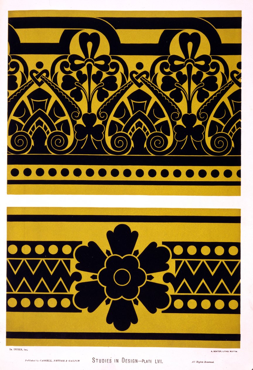 Ilustrace ze „Studies in Design“ od Christophera Dressera, vydané v roce 1876 od Christopher Dresser