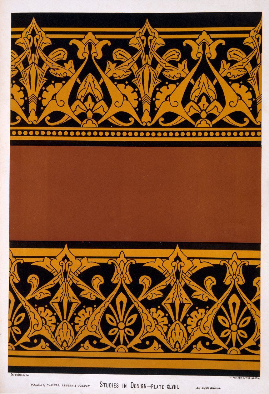 Ilustrace ze „Studies in Design“ od Christophera Dressera, vydané v roce 1876 od Christopher Dresser