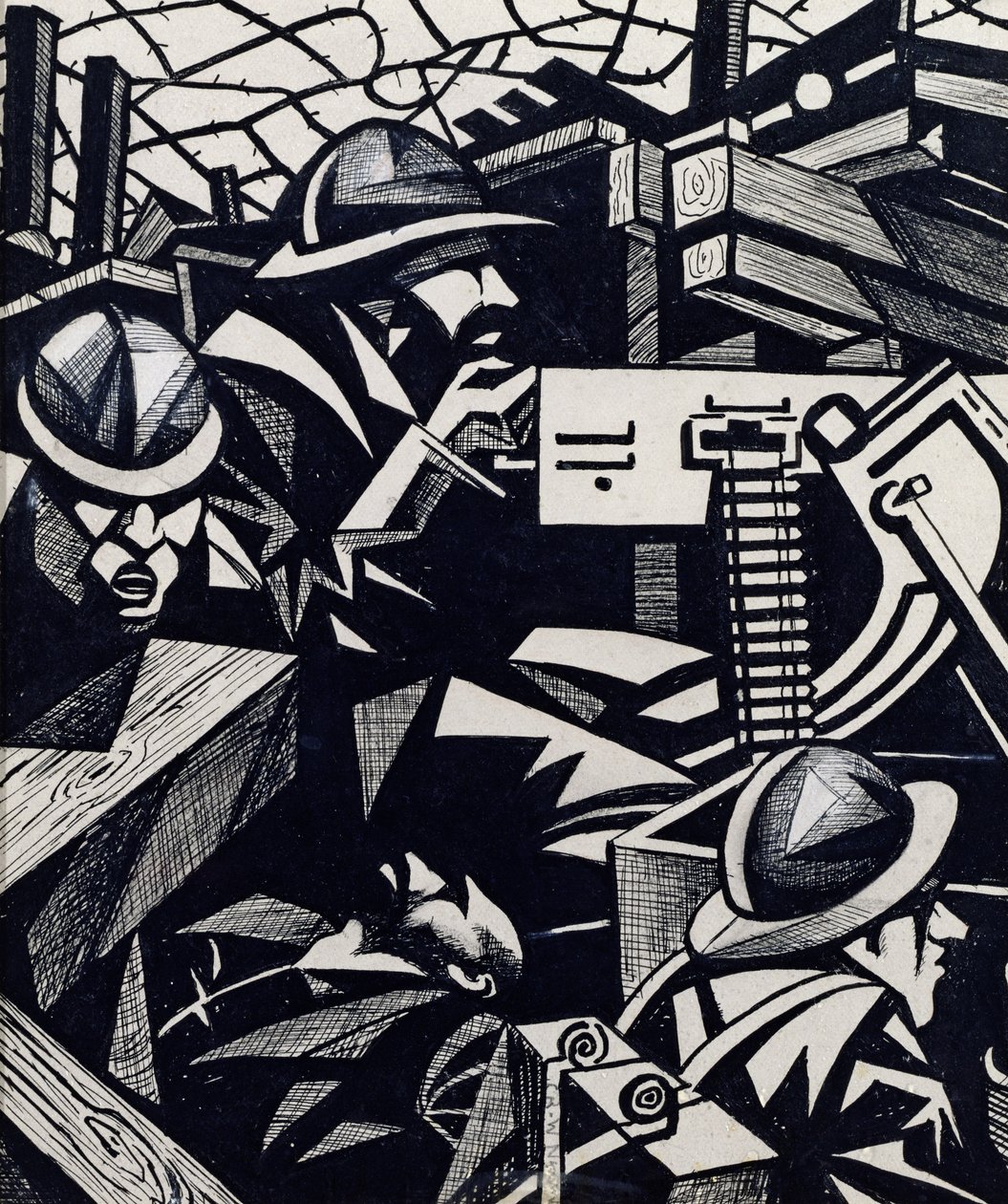 Kulomet od Christopher Richard Wynne Nevinson