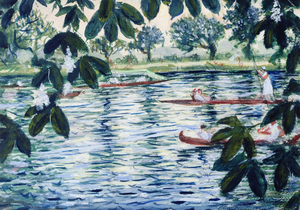Na Temži, 1933 od Christopher Richard Wynne Nevinson