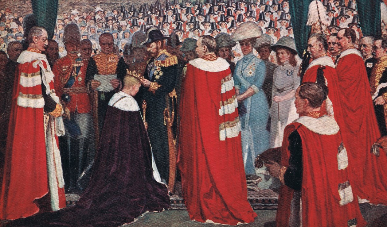 Investitura prince z Walesu, kolem roku 1915 od Christopher Williams