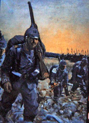 Německá pěchota z roku 1914 v polní uniformě (barva lito) od Christopher (after) Clark