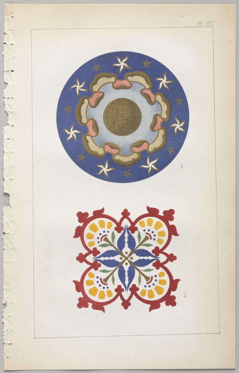 Umění dekorativního designu: s dodatkem uvádějícím hodiny dne, kdy se květiny otevírají, vydalo Day & Son, Londýn, 1862 od Christopher Dresser