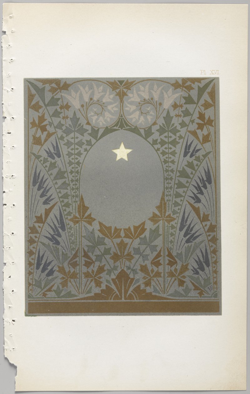 Umění dekorativního designu: s dodatkem uvádějícím hodiny dne, kdy se květiny otevírají, vydalo Day & Son, Londýn, 1862 od Christopher Dresser
