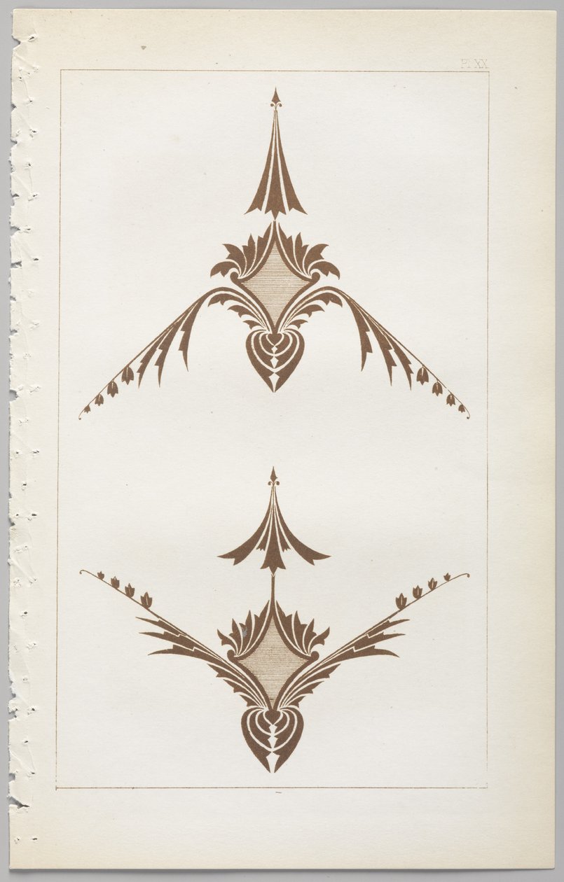 Umění dekorativního designu: s dodatkem uvádějícím hodiny dne, kdy se květiny otevírají, vydalo Day & Son, Londýn, 1862 od Christopher Dresser