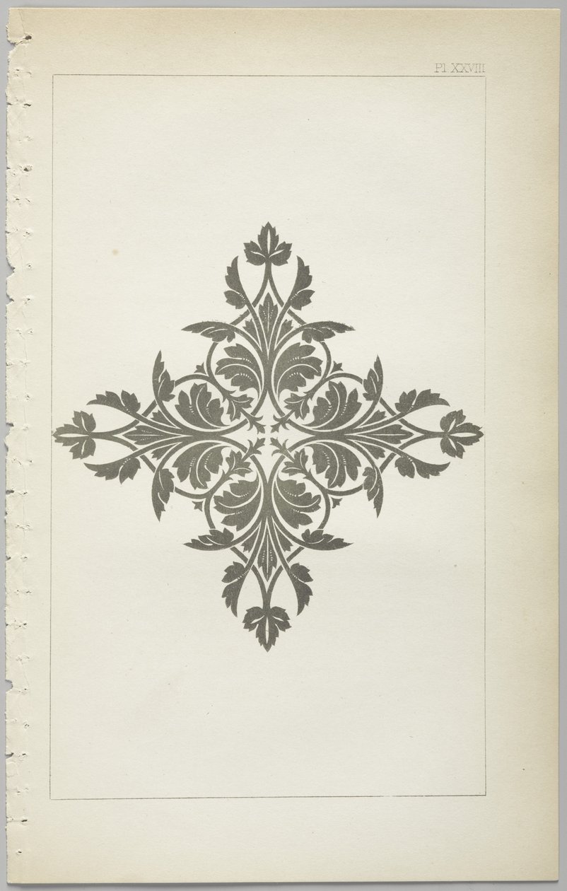 Umění dekorativního designu: s dodatkem uvádějícím hodiny dne, kdy se květiny otevírají, vydalo Day & Son, Londýn, 1862 od Christopher Dresser