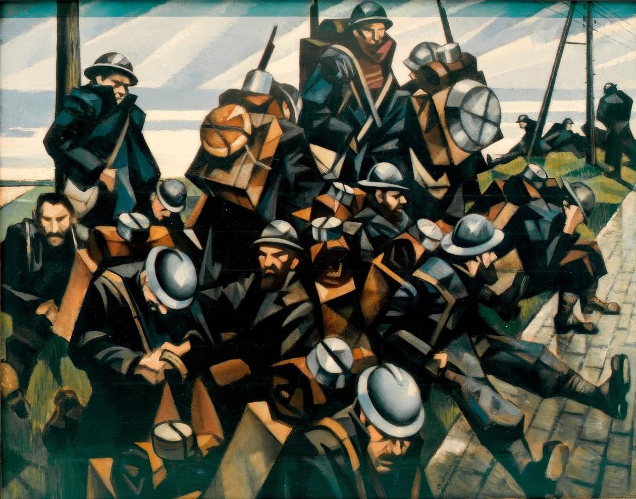 Vojska odpočívající od Christopher Richard Wynne Nevinson