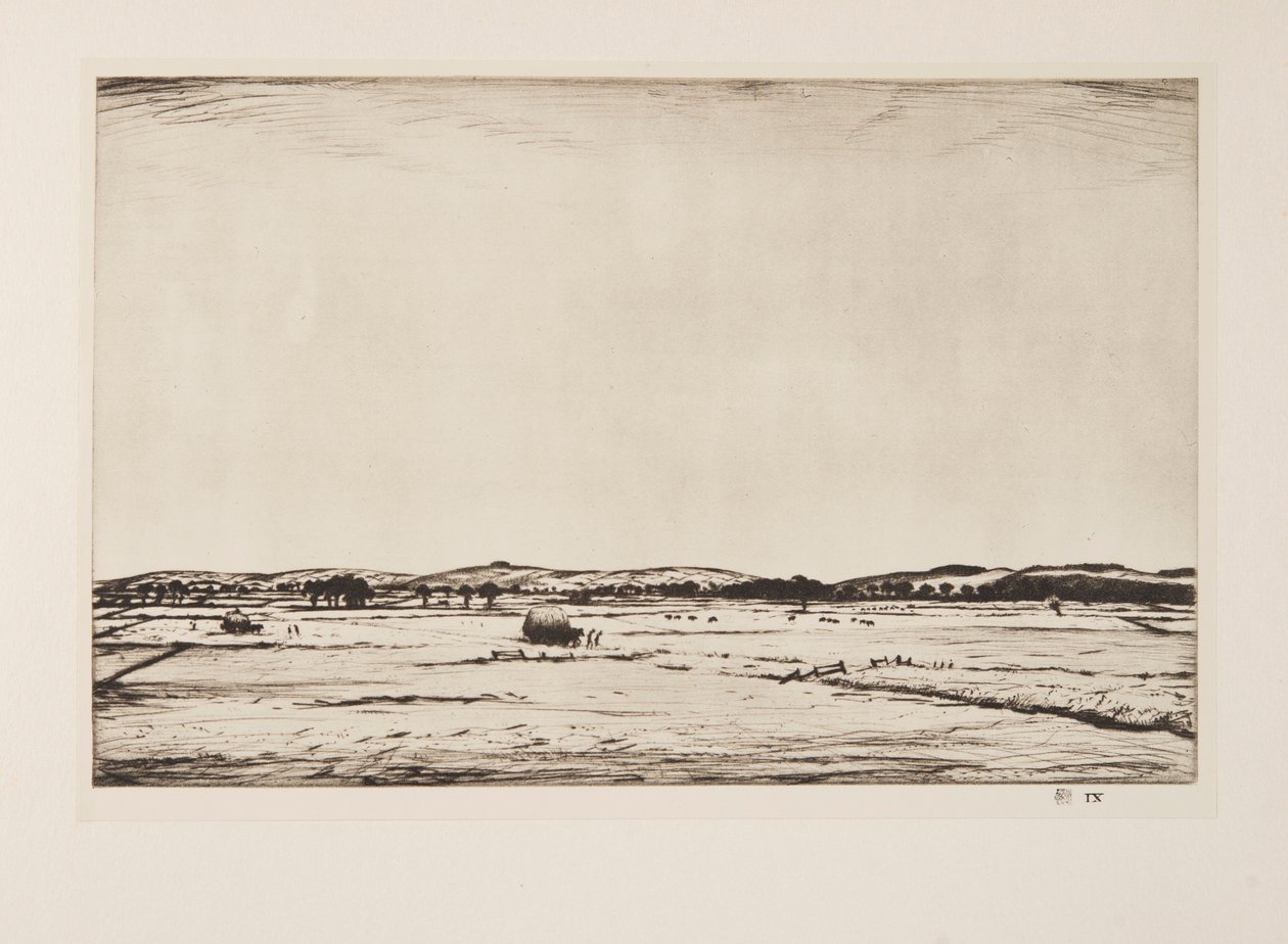 Sussex Downs, hospoda. 1926. od Christopher Richard Wynne Nevinson