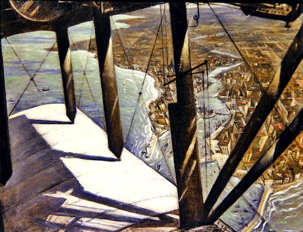 Z Pařížského letadla (olej na plátně) od Christopher Richard Wynne Nevinson