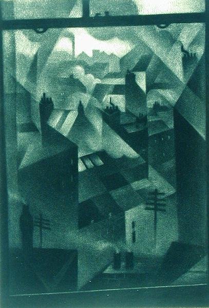 Z okna kanceláře od Christopher Richard Wynne Nevinson