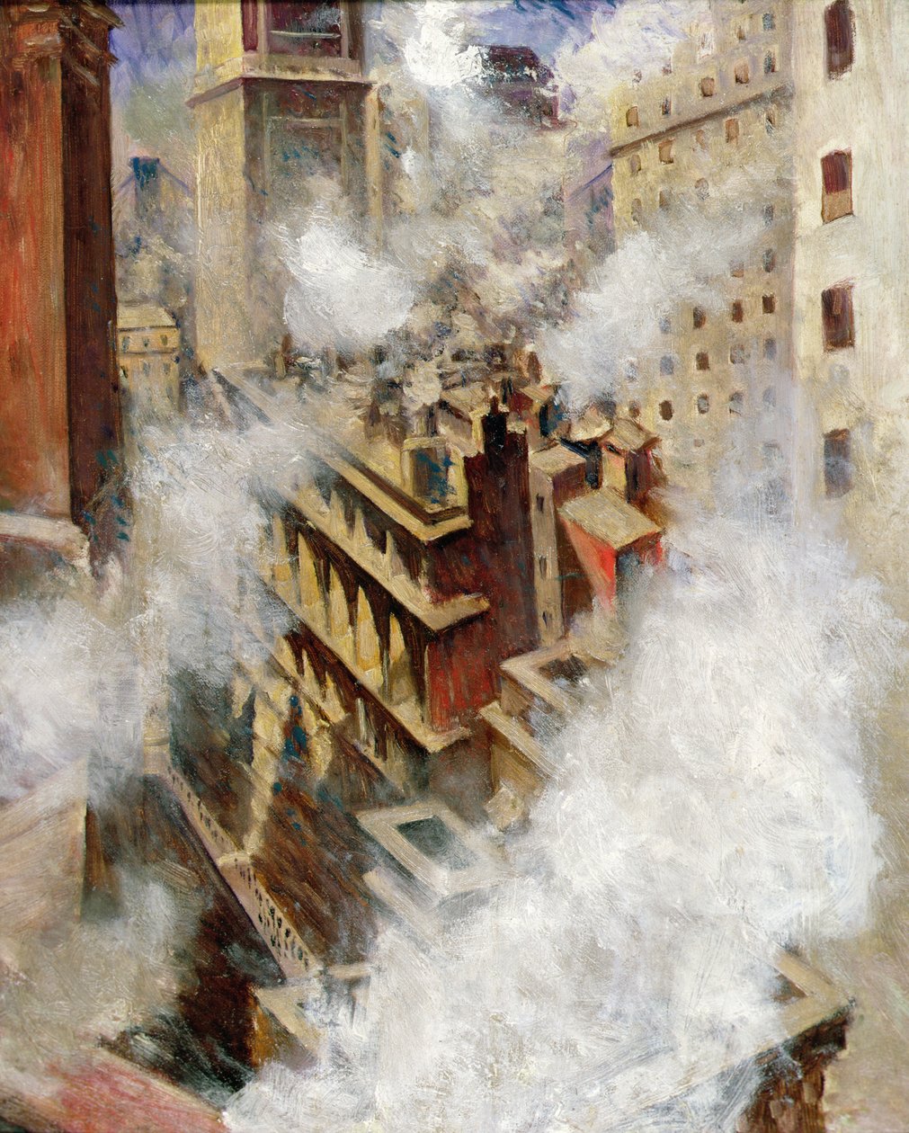 New York (olej na plátně) od Christopher Richard Wynne Nevinson