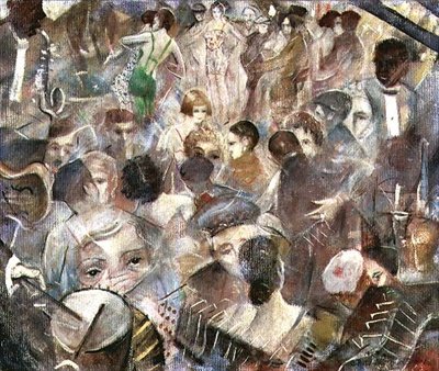 Noční klub, kolem roku 1928 od Christopher Richard Wynne Nevinson