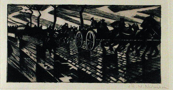 Na cestě do Ypres od Christopher Richard Wynne Nevinson