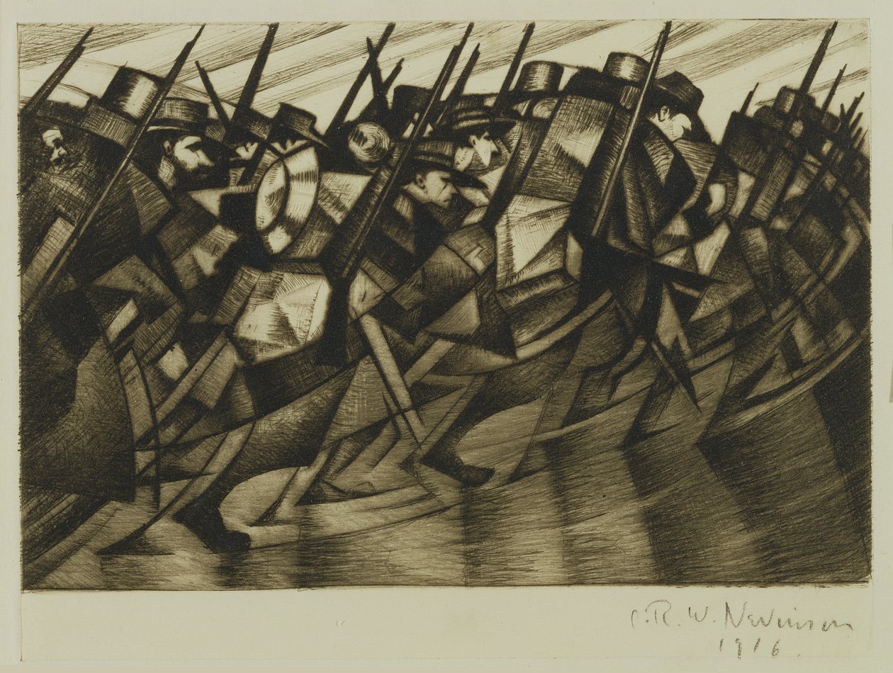 Návrat do zákopů, 1916 od Christopher Richard Wynne Nevinson