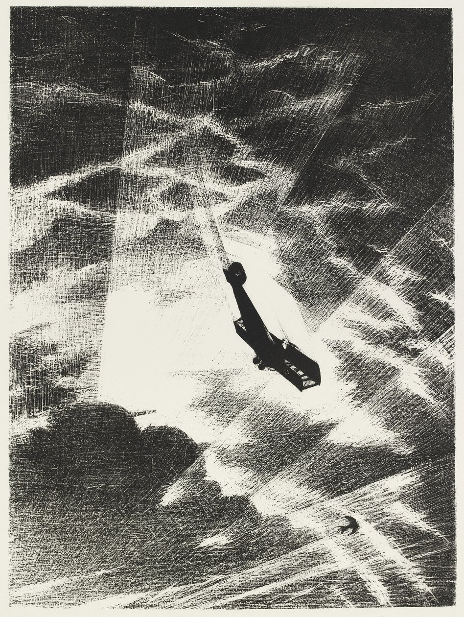 Snášení dolů na Taube, 1917 od Christopher Richard Wynne Nevinson