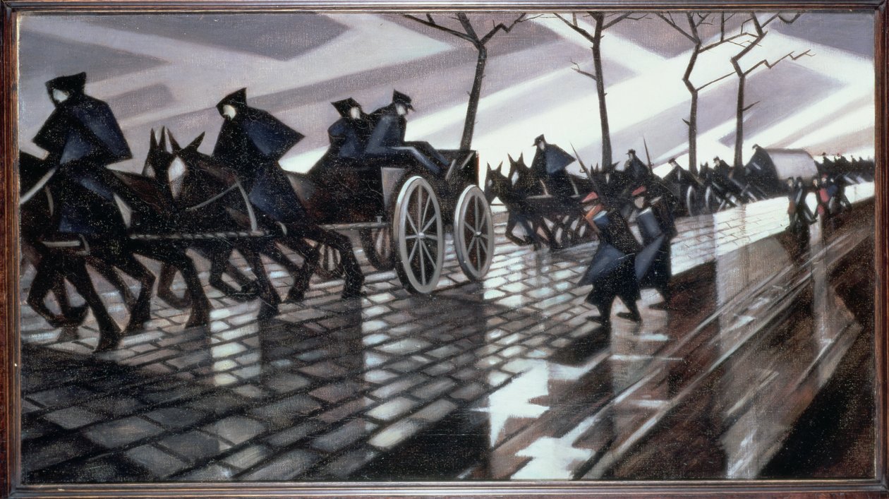 Cesta do Ypres od Christopher Richard Wynne Nevinson