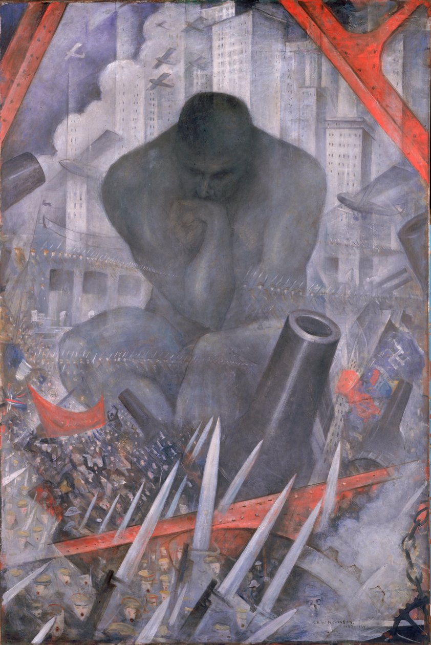 Dvacáté století, cca 1932-35 (olej na plátně) od Christopher Richard Wynne Nevinson