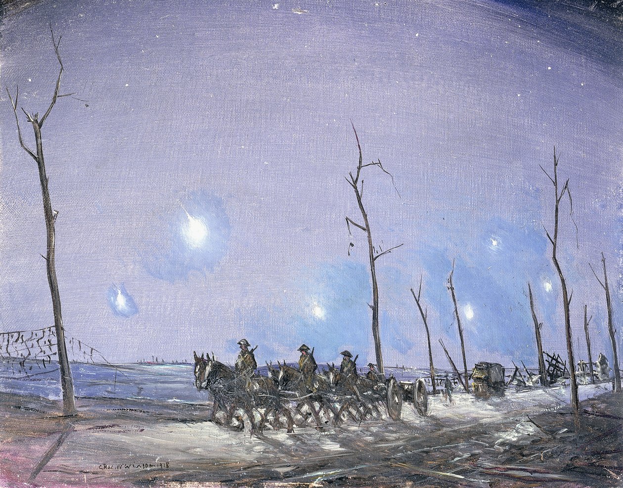Verey Lights, 1918 od Christopher Richard Wynne Nevinson