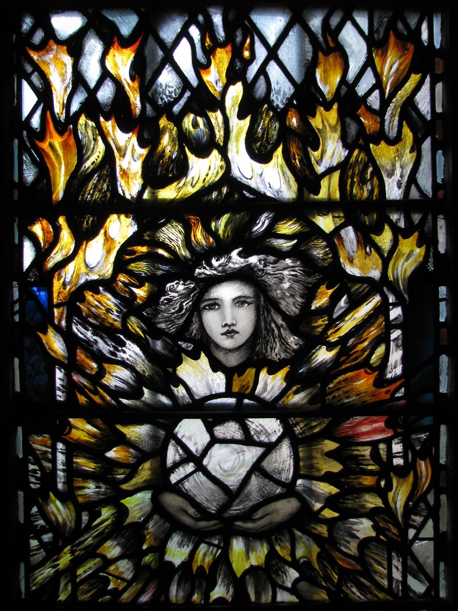 Archanděl St Uriel, Canterburská katedrála od Christopher Whall