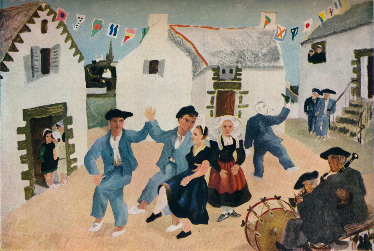 Dancing Sailors, Bretaň od Christophera Woodse, 1930, 1936. od Christopher Wood