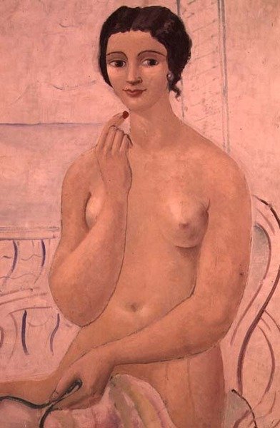 Dívka se rtěnkou, kolem roku 1925 od Christopher Wood