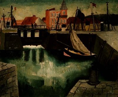 Přístav, Dieppe od Christopher Wood