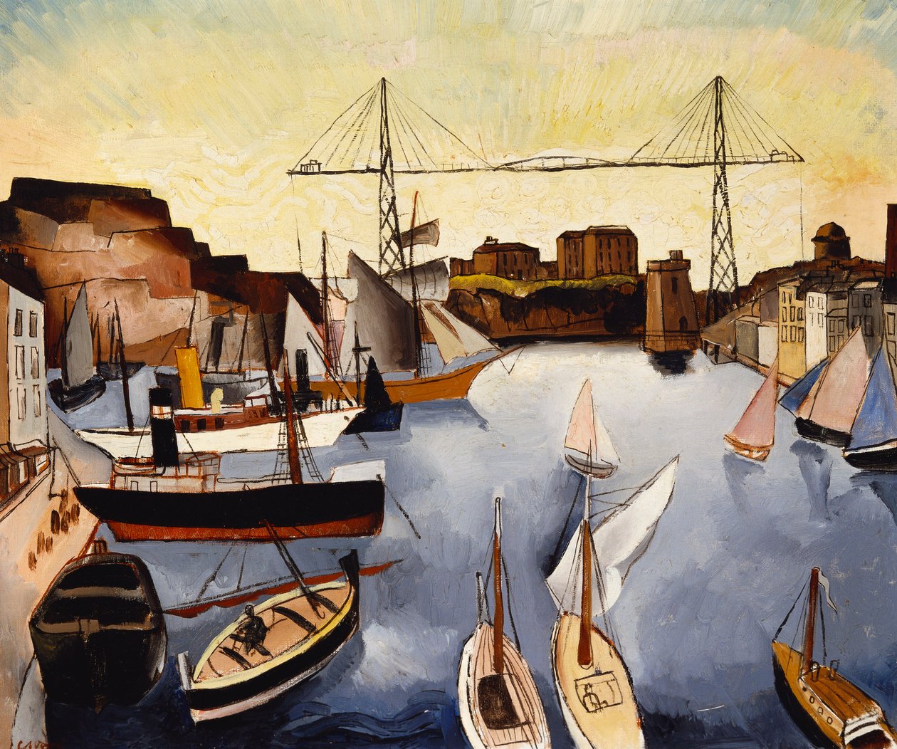 Marseilleský přístav od Christopher Wood
