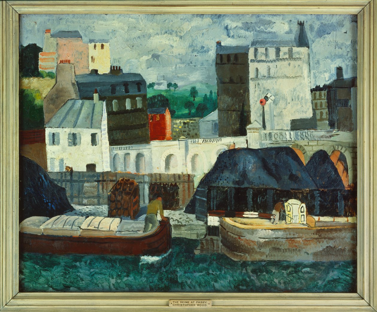 Seina v Passy, duben-květen 1928 (olej na plátně) od Christopher Wood