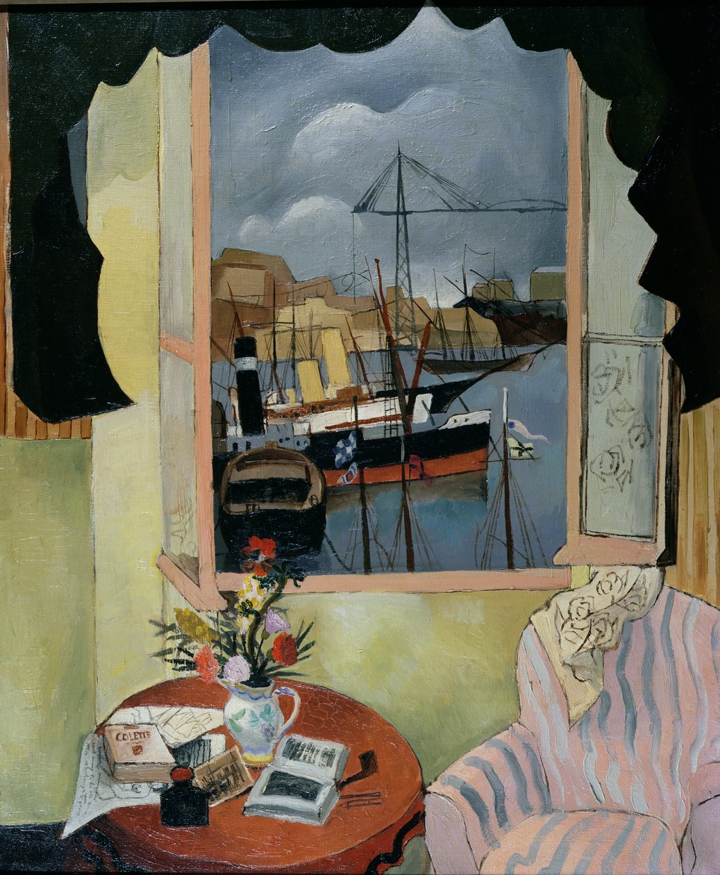 Okno v Marseille, 1927 od Christopher Wood
