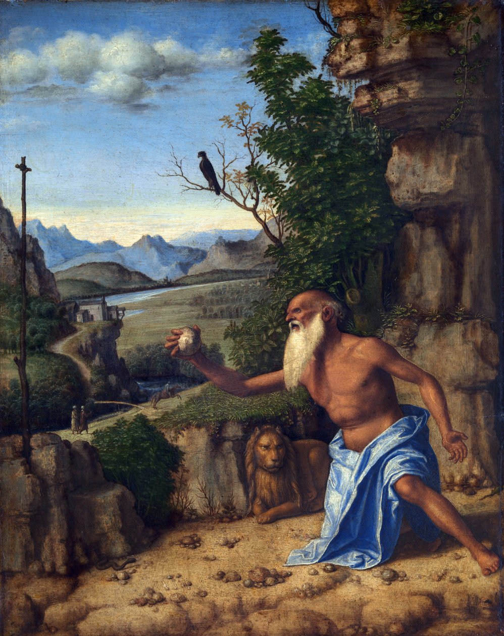 Svatý Jeroným v poušti (Cima da Conegliano London) od Cima da Conegliano