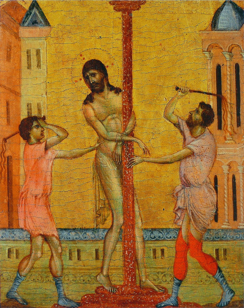 Bičování Krista od Cimabue