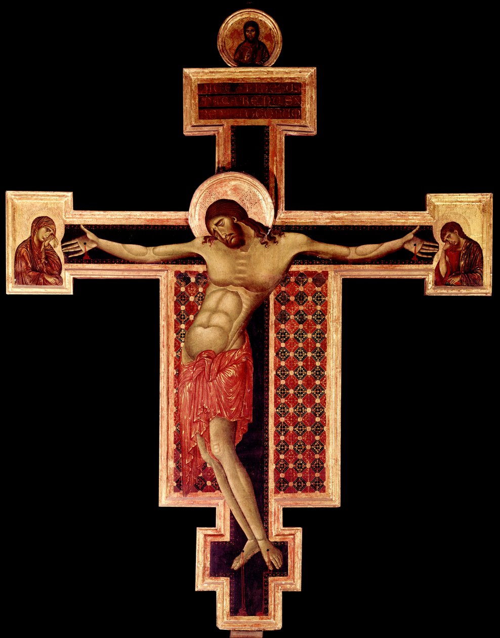 Krucifix Detrempe na dřevě Cimabue (Cenni di Pepo) (1272-1302) 1268-1271 Rozměr 336x267 cm Arezzo, Kostel San Domenico od Cimabue