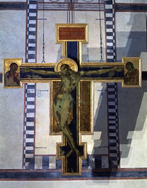 Crucifixion, c.1285 (tempera na panelu) (podrobnosti viz 123189) od Cimabue