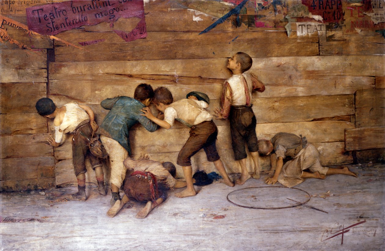 Bez Quattrini, loutkové divadlo, Florencie, 1887 od Cipriano Cei