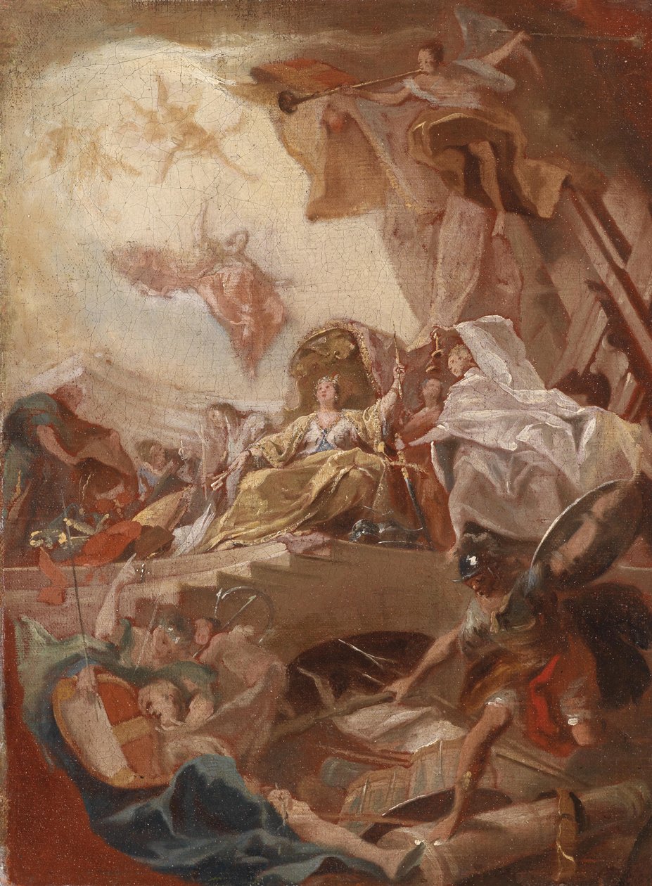 Alegorická glorifikace knížecího domu od Circle of Johann Evangelist Holzer