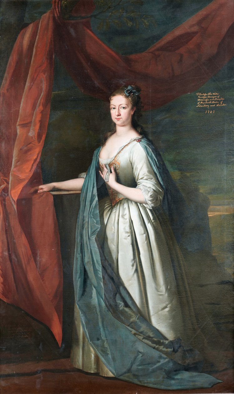 Frederica, hraběnka FitzWalterová od Circle of Joseph Highmore