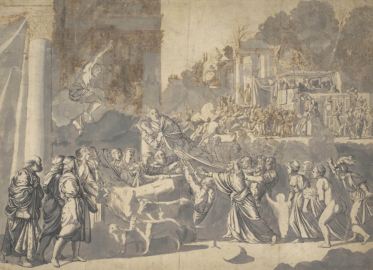 Spokojený od Circle of Adam Elsheimer