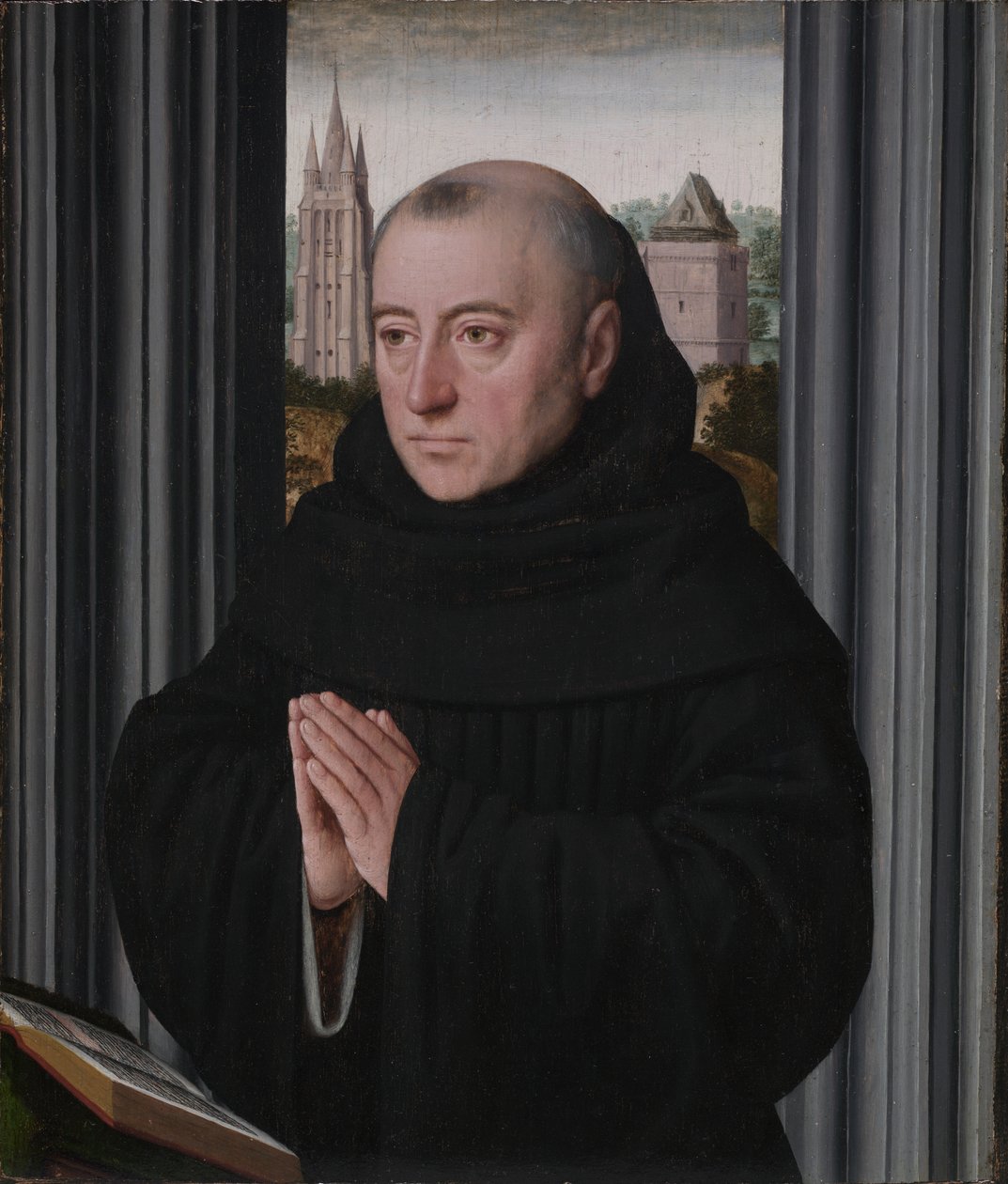 Portrét mnicha od Circle of Gerard David