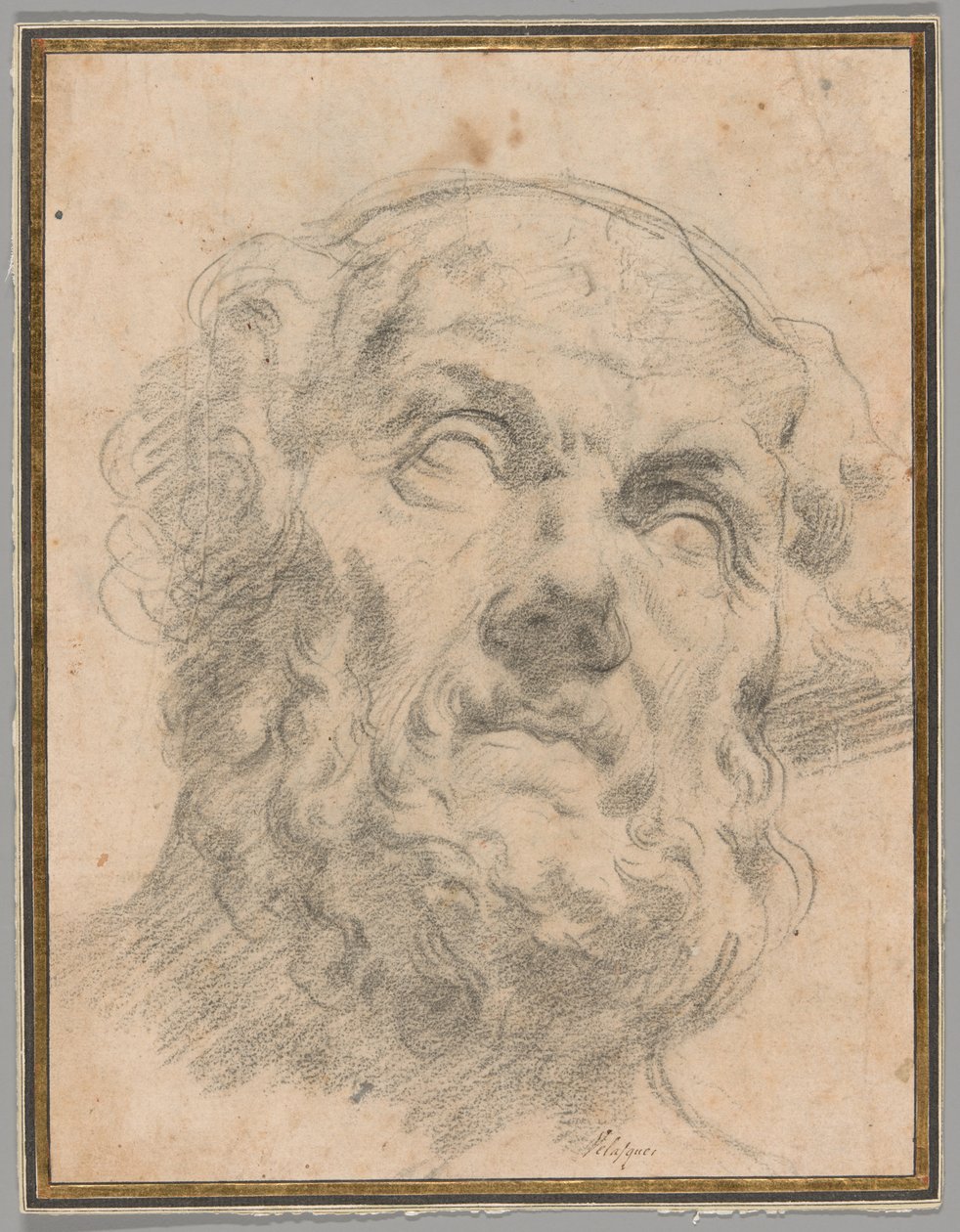 Hlava starého muže, možná Seneca od Circle of Peter Paul Rubens