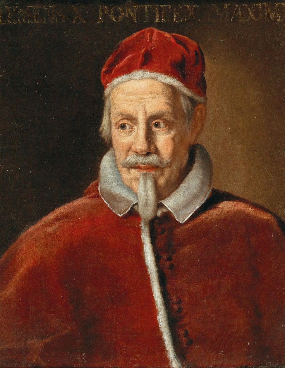 Portrét papeže Klementa X 1590-1676, počátek 70. let 17. století. od Ciro Ferri
