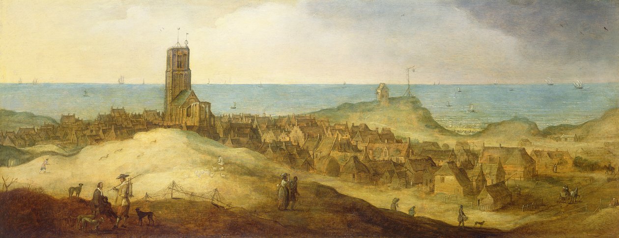 Pohled na Egmond Abbey od Claes Jacobsz van der Heck