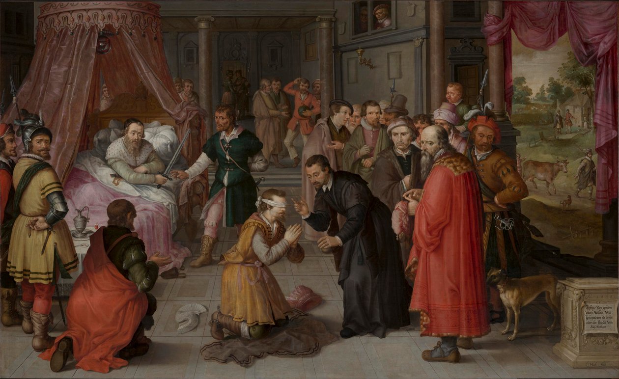 Spravedlnost Viléma III., hraběte z Holandska, Claes Jacobsz. van der Heck Stedelijk Museum Alkmaar 021015 od Claes Jacobsz van der Heck