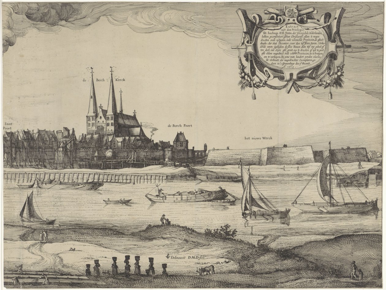 Profil Deventer (deska IV) od Claes Jansz. Visscher (II) (possibly)