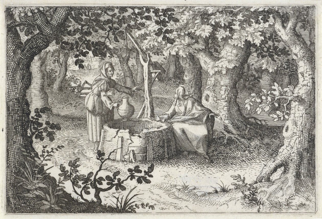 Kristus a Samaritánka od Claes Jansz. Visscher (II)