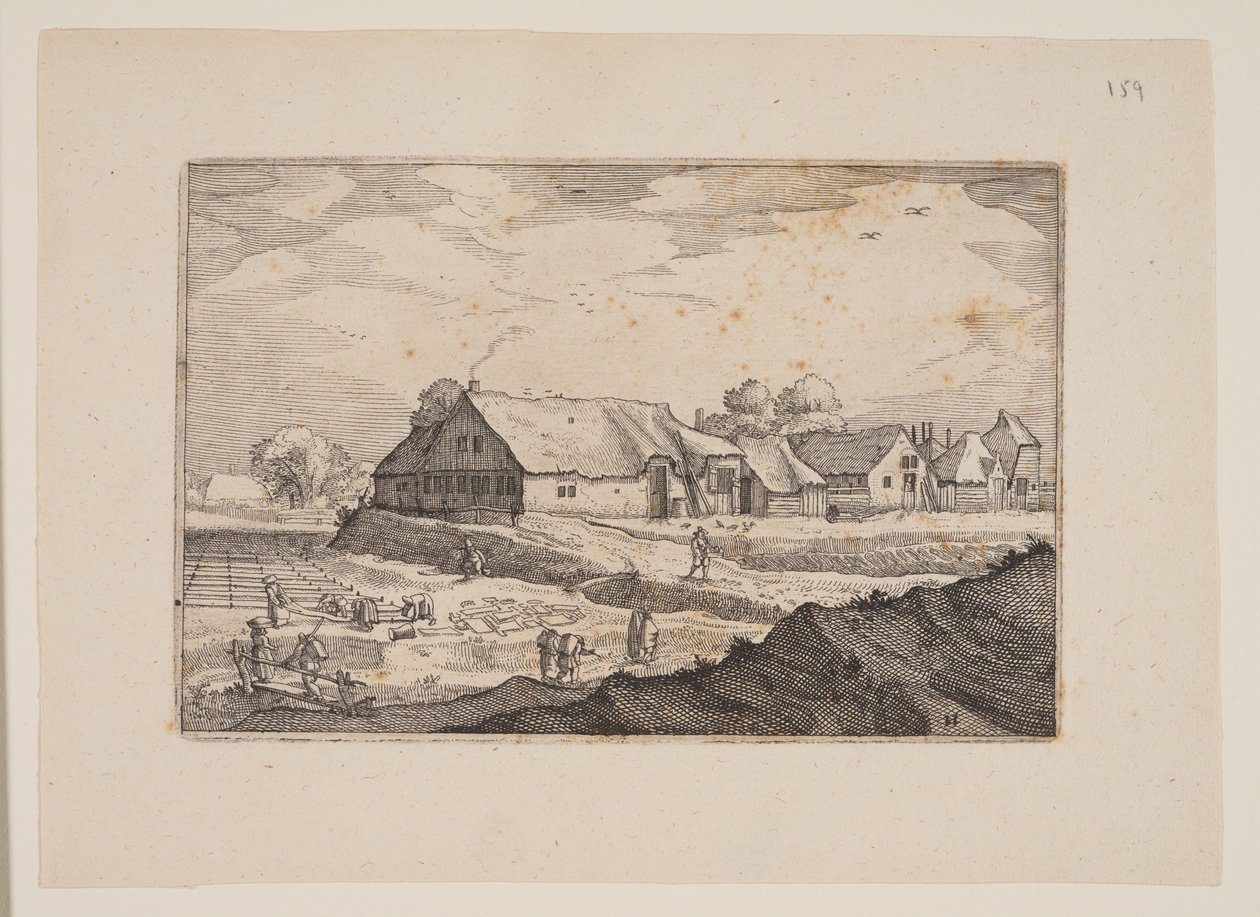 Farmy a bělidla z pohledů na okolí Haarlemu (Plaisante Plaetsen) od Claes Jansz. Visscher