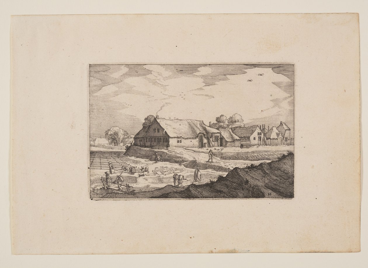 Farmy a bělidla z pohledů na okolí Haarlemu (Plaisante Plaetsen) od Claes Jansz. Visscher