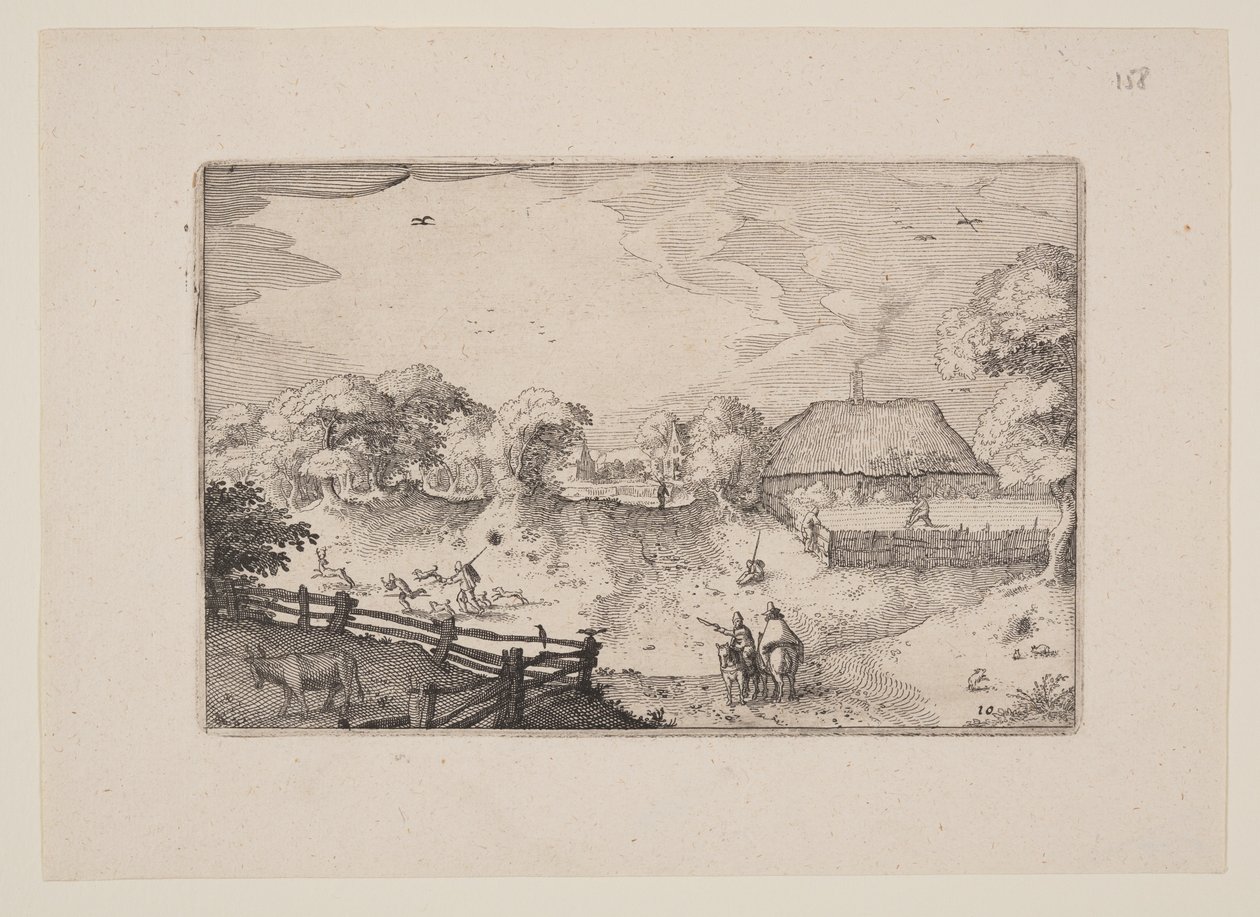 Silnice u dun, z pohledů na okolí Haarlemu (Plaisante Plaetsen) od Claes Jansz. Visscher